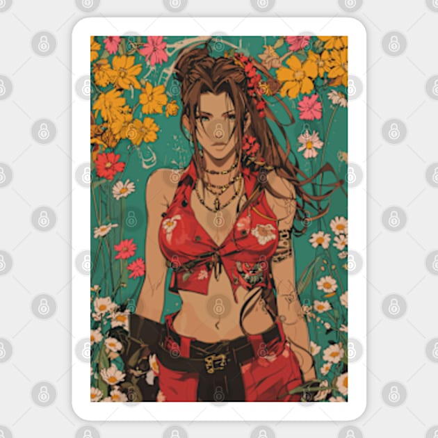 Aerith Gainsborough FF7 Final Fantasy VII Rebirth Sticker by moreirapod